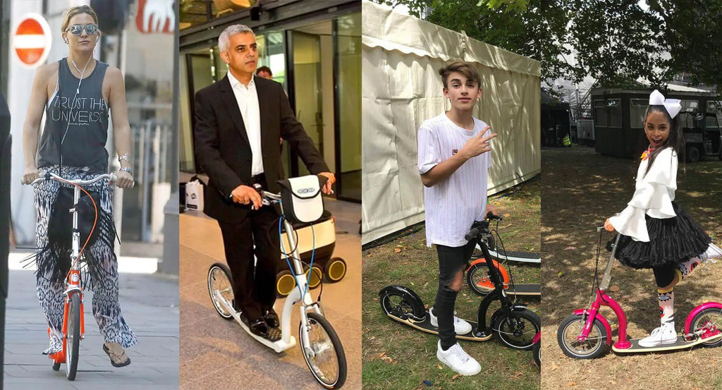 celebrity scooter, famous scooters, big wheel adult scooter