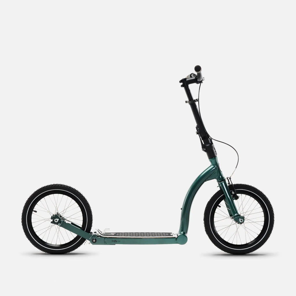 Folding Scooter, Adult Scooter, Kick Scooter, Big wheel scooter, Push Scooter SwiftyONE MK4 Forest Green Swifty Scooters